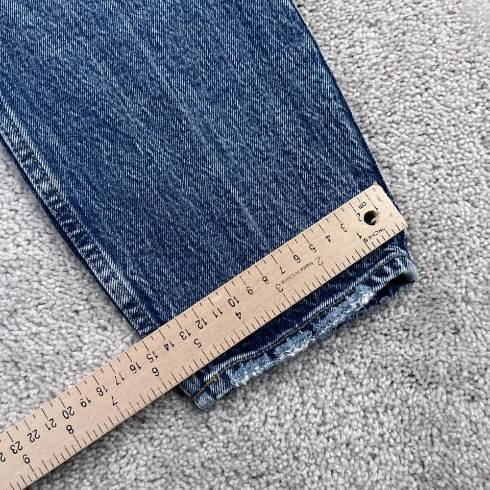 Abercrombie and Fitch‎ Jeans Womens 6 Short Blue Skinny High Rise Distressed